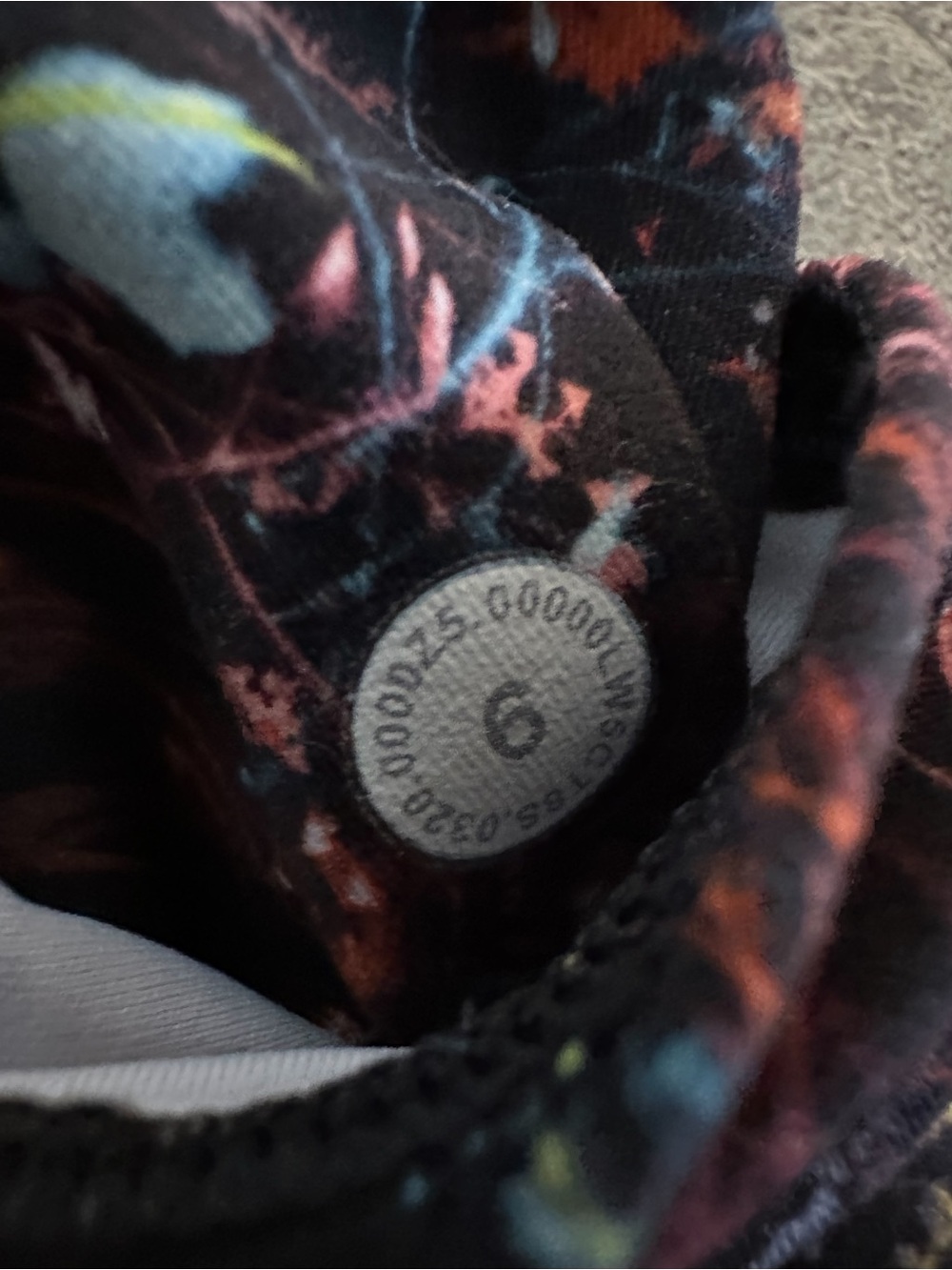 lululemon athletica Black Multi-Color Patterned Leggings. High waisted 7/8